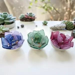 업사이클링 미니 바다유리 다육 화분 만들기 키트 3세트