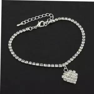 커플 레트로 발찌 패션 커플발찌 다이아하트