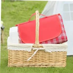 방수돗자리 옥스포드 휴대용 체크 피크닉 캠핑 매트 S