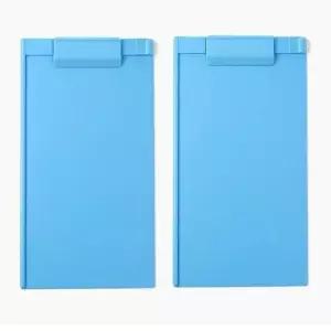 [문구] 세로 클립보드 2p세트 A4 스카이 인덱스홀더 미용실메뉴 가격표홀더 고급결재판 파일철