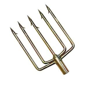 스쿠버 초이스 스피어 피싱 프롱 8MM 스피어헤드 포크 하푼 바브 스테인리스 스틸 X3 튼튼한 낚시 사냥 도구 게임 야외 레크리에이션 장비에 이상적입니다