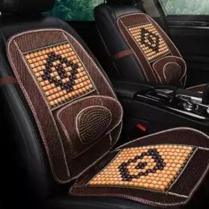 [CAR] 원목 차량용 방석 베이지 자동차시트 차량통풍방석 차량용여름방석 차시트커버 차량용통풍방석
