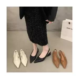 MN 여성 스트랩 샌들 봄여름 가보시힐 펌프스 플랫 스틸레토 두꺼운굽 얇은 프렌치 싱글 화 OOTD2