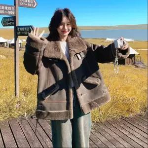 블랙팬서 여친 코트 도톰램스울 OPH1