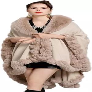 올드 DIr 폭스 칼라 숄 니트 결혼식 코트 모피 망토 가디건 파티 우아한 인조 신부