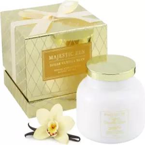 마제스틱 젠 럭셔리 바닐라 빈 소이 캔들 큰 1 윅 병 최대 70시간 연소 내추럴 왁스 릴랙싱 아로마테라피