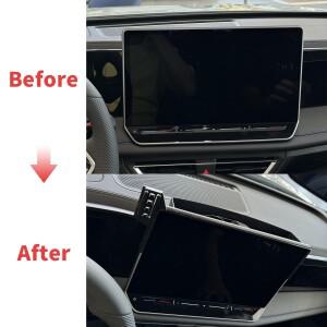 호환 폭스바겐 티구안 2025 (15 인치) (12.9 휴대폰 거치대 스크린 고정 네비게이션 브래킷 베이스 액세서