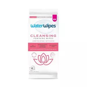 워터와이프 클렌징 페미닌 물티슈 일상적인 친밀한 관리를 위한 pH 친화적 진정 식물 산부인과 의사 승인