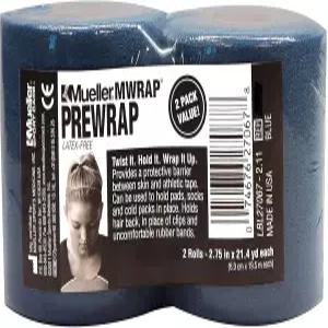 뮬러 스포츠 메디신 MWrap 프리 랩 운동 테이프 언더랩 헤어 발목 손목 손과 무릎 방수 라텍스 롤당
