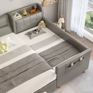 아기침대 확장형 침대 싱글 아기벙커 낙상방지 수납