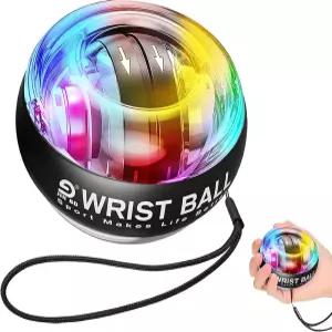 팔 손가락 뼈 근육 강화를 위한 진 BD 손목 트레이너 볼 자동 시동 자이로 블랙 LED 라이트 모델