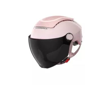 통풍 헬멧 오토바이 사계절 반모 경량 자외선 바이크 여름  썬바이저 문섀도우화이트