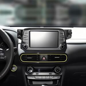 호환 현대 코나 2017-2023 전용 폰 홀더 중앙 내비게이션 고정 베이스 GPS 스탠드 모바일 마운트 스마트폰