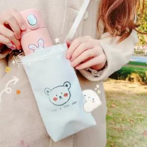 끈달린 물병 가방 어린이집 유치원 물통 주머니 텀블러 파우치