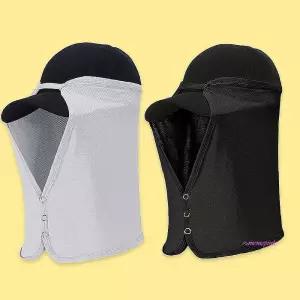 선가드 햇빛가리개 2P 부착 실버 블랙 모자mno113