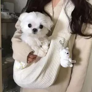 캔버스 강아지 이동가방 슬링백 고양이 앞가방 포대기