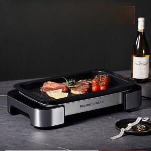 전기그릴 연기흡입 냄새 안나는 실버 오로라실버라이트오일무연 불판 바베큐그릴