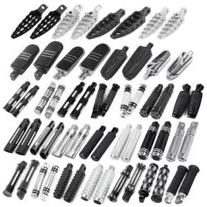 오토바이 범용 전방 후방 운전자 조수석 보드 풋 페그 레스트 페달 할리 스터 883 다이나 소프 투어링 VROD