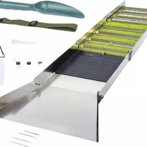 사금 채취 슬루이스 휴대용 패닝 도구 채집 장비 세트