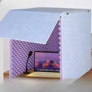 녹음 보컬 스튜디오 스폰지 방음 간이 방음박스 가정용