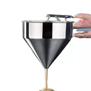 스테인리스 반죽 주입기 붕어빵 타코야끼 짤주머니 소형통