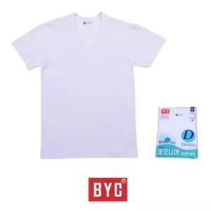 BYC 데오니아 가공 남성 백색 반팔 런닝 110 빅사이즈