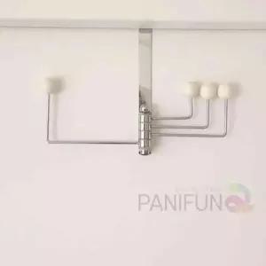 [생활] 다용도 후크 봉 정리용 행거 4구 수납 옷걸이 옷걸이행거4단 회전형 도어행거