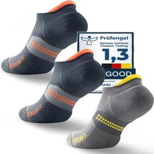 유클리스 쿨맥스 대나무 비스코스 컴프레션 러닝 양말 노쇼 운동 수분 위킹 쿠션 안티 블리스터 심리스