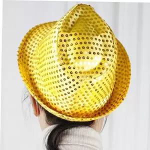 파티모자 반짝이 모자 골드 반짝이페도라 공연모자