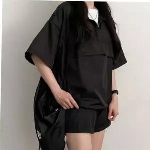 반바지 세트 루즈핏 아노락 하프집업 반집업 여성셋업 여자 셋업