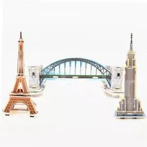 DIY클레이 TBZ (TD) 우드 조립 세계건축물 3종