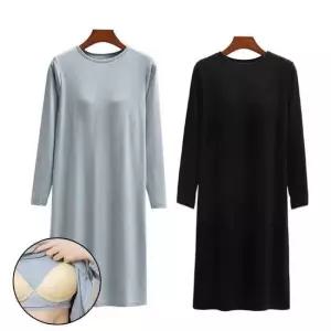 캡원피스 TBZ 여성 노브라 데일리 원피스 브라캡 내장입고 벗기 편한 옷 홈웨어