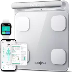 체중 및 지방 비율을 위한 런스타 스마트 체중계 BMI 체지방 근육량을 28체 구성으로 하는 8전극 디지털