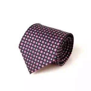 넥타이 TBZ KING 네이비 핑크도트