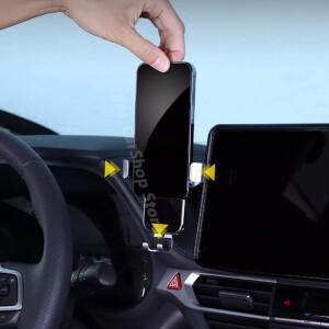 호환 도요타 시에나 2021 차량용 내비게이션 화면 휴대폰 브래킷 흡착 클립 충격 방지 액세서리