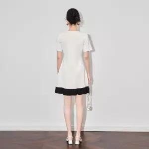 와칸다 팬츠 롱 여자 여성용 가을 투피스 터틀넥 배색 민소매 나시 조끼 세트 정장세트 KKE3