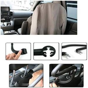 호환 크롬 헤드레스트 차량용 행거 자동차 시트 금속 재킷 코트 고정봉 포함)