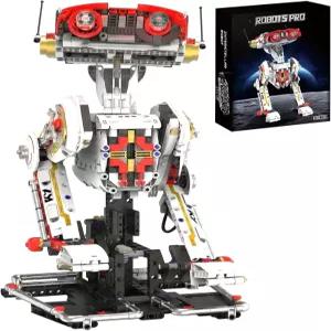 HJPLPXH STEM 우주 로봇 강아지 빌딩 세트 회전 헤드 워킹 메커니즘 LED 라이트 크리에이티브 선물 청소년