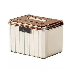 박스 자물쇠 수납함 귀중품 초대형 블루