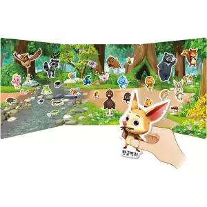 깜도리2 까투리  친구들 쿠션 스티커 숲속 엄마