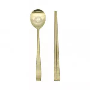 테이블아트 수저세트 티타늄 수저 젓가락 숟가락 21cm