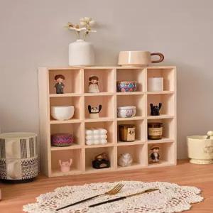 원목컵보드 주방 카페 컵보드 수납장 그릇 벽걸이 찬장