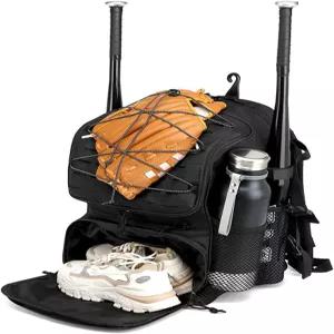 성인 및 청소년을 위한 햄볼리 야구 소프트볼 가방 신발 수납 공간 포함 배트 헬멧용 방수 장비 백팩 펜스