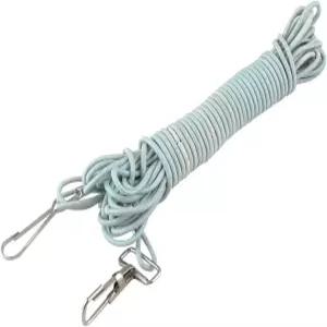 Ruilogod 금속 클립 후크 탄성 낚싯대 안전선 케이블 로프 옅은 파란색 8M (디 0dd e88 bfe bb2 79d)