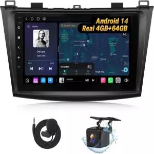 2010-2013 마쓰다 3용 Eonon 4G+64G 카 스테레오 안드로이드 14 리시버 무선 카플레이 및 오토 헤드 유닛 9