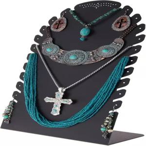 엔젤린의 프리스탠딩 스테이트먼트 또는 멀티 목걸이 진열대 이젤 주얼리 정리함 홀더 및 귀걸이용 튼튼한