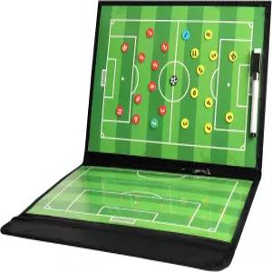 하이라존 축구 코칭 보드 코치용 마그네틱 클립보드 건식 지우기 마커가 있는 접이식