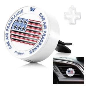 Yungyan 자동차 공기 청정기 키트, 별 반짝이 아연 합금 자동차 벤트 클립, 향기 향기 팩, 자동차, 사무실, 가정용 아로마테라피