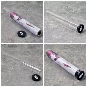 투명 게임 패드 캐니스터 카드 홀더 텔레스코픽 매트 스토리지 튜브 경량 실린더 보호기 플레이매트