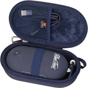 블루 티 골프 선수 고 컴팩트 GPS 스피커 충전 케이블용 메시 포켓(케이스 전용)(네이비)과 호환되는